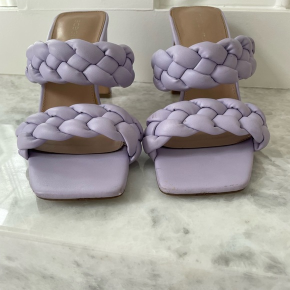 BCBGeneration Purple Braided Heel Sandals - Picture 4 of 6